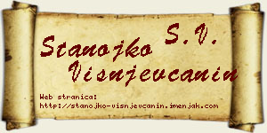 Stanojko Višnjevčanin vizit kartica